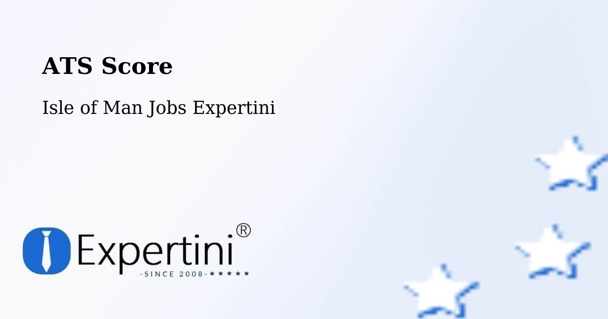 Resume ATS Score & Job Description Match Tool – Kirk Braddon - Isle of Man Jobs Expertini